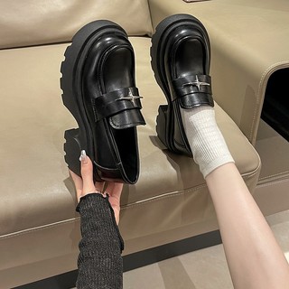 Giày Oxford nữ da cao cấp gắn sao độn đế 7cm Alpha CMa