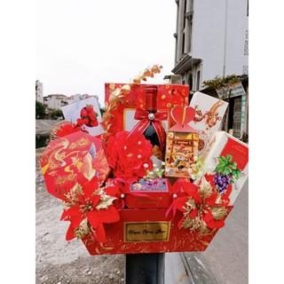 Set giỏ quà tết đầy đủ tài lộc Set quà tết 2024 cao cấp, Hộp quà tết cao cấp sang trọng .