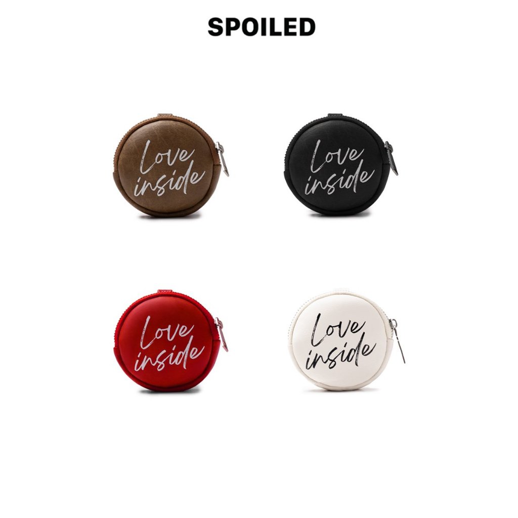 Túi ví tròn đeo chéo SPOILED Da cao cấp / 4 màu