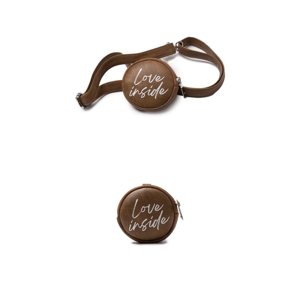 Túi ví tròn đeo chéo SPOILED Da cao cấp / 4 màu