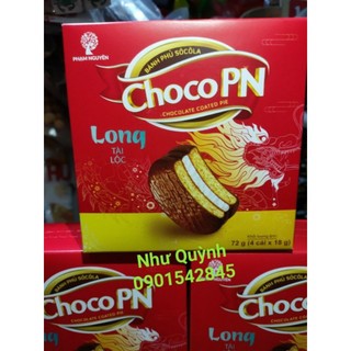 1 hộp 4 bánh phủ socola choco pn loại ngon 72g
