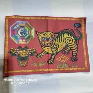 Giấy cúng Ông Hổ đốt