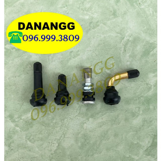 Van cao su lốp không xăm van cong - van nắp inox - đầu van