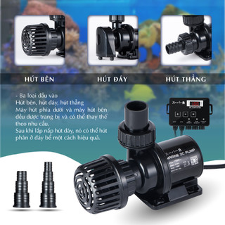 Máy bơm Marine chống giật, nhiều cấp độ, tiết kiệm điện dùng cho hồ cá, 1000-4000L/hr.