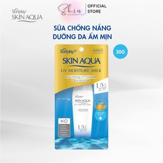 Sữa Chống Nắng Dưỡng Da Giữ Ẩm Sunplay Skin Aqua UV Moisture Milk SPF50 30g
