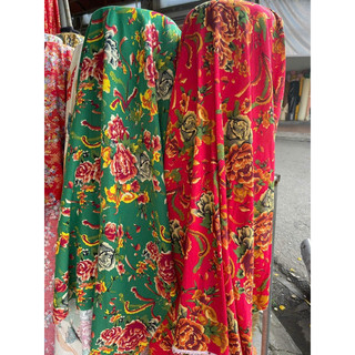 Vải con công chất linen may áo dài,trang trí tết chất mềm mát