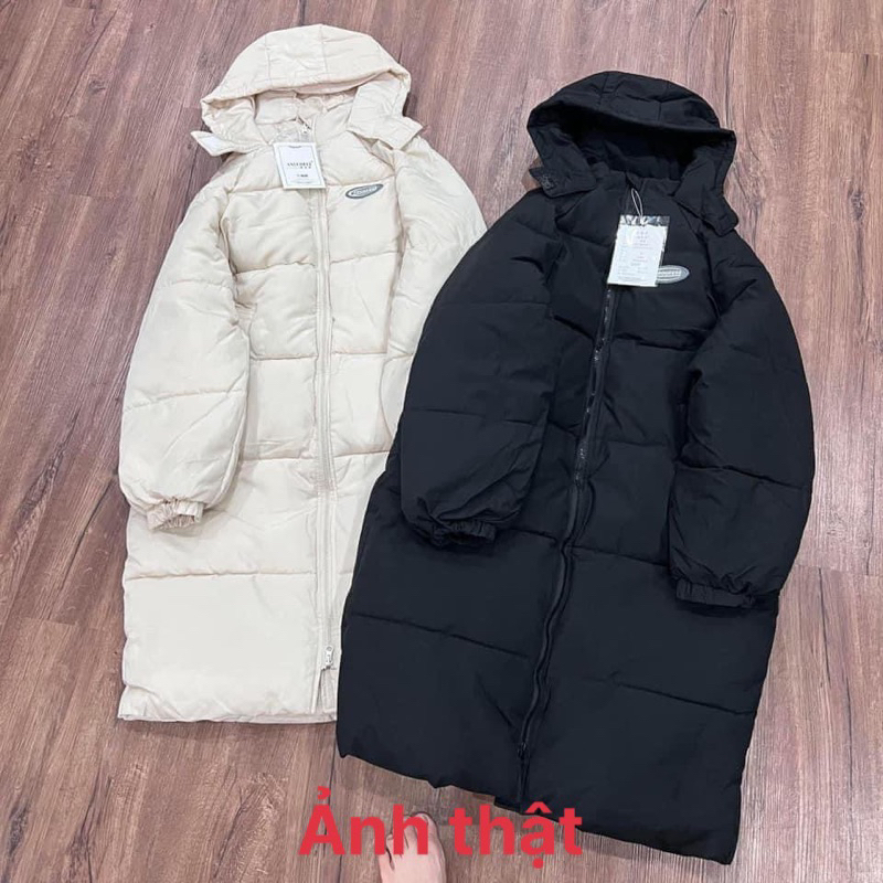 Áo khoác phao dáng dài hàng QC dày đẹp.