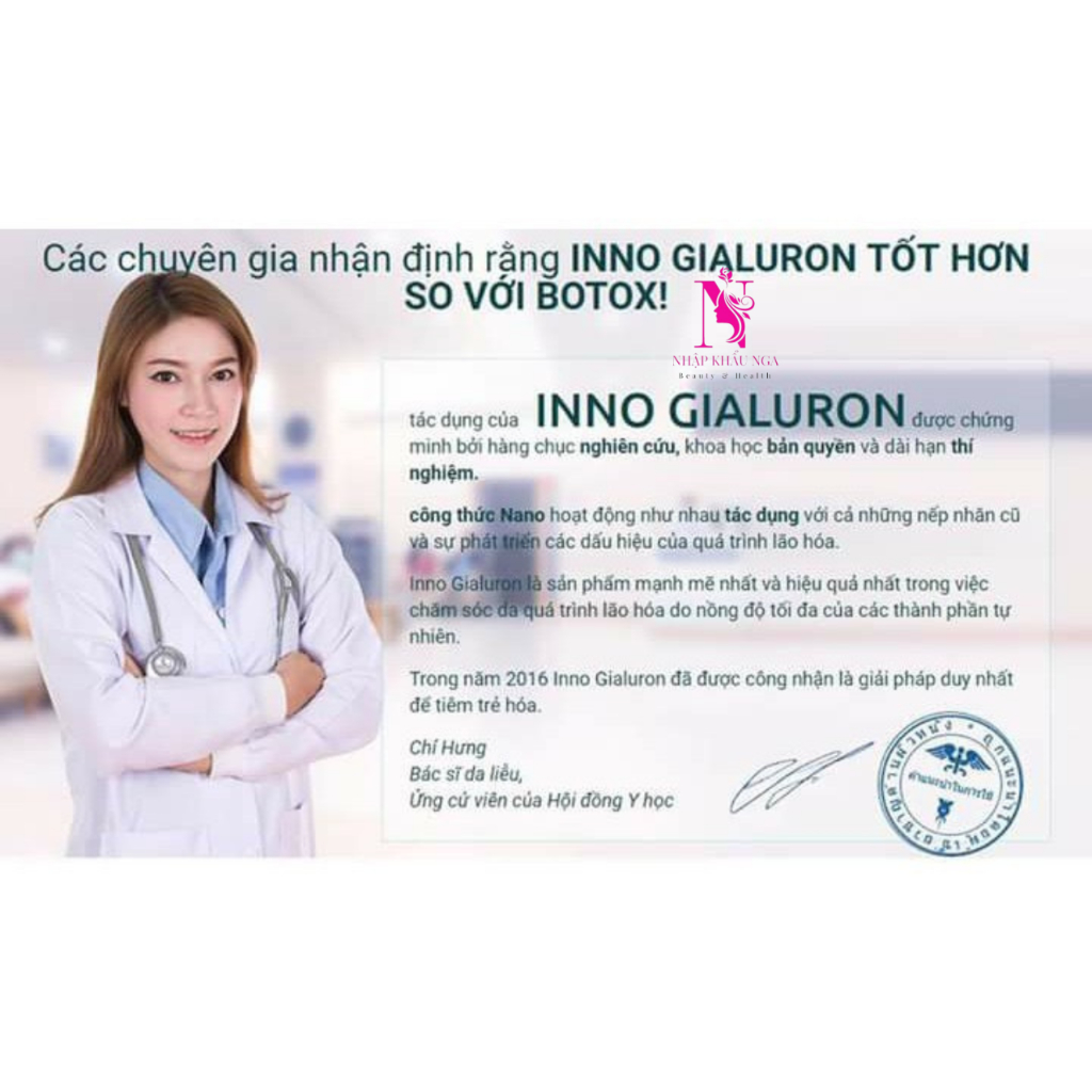 Kem Huyết Thanh Inno Gialuron Xóa Nhăn Da, Dưỡng Ẩm, Chống Lão Hóa Nga 40ML| Moska Shop