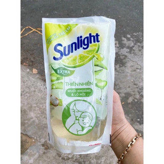 Nước rửa chén Sunlight Muối khoáng & Lô hội túi 550ml