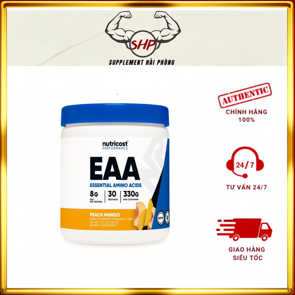 [Chính hãng] 30sv Nutricost Eaa Chống Dị Hóa Cơ Bắp, Hồi Phục Nhanh Khi Tập Luyện tại Supplement Hải