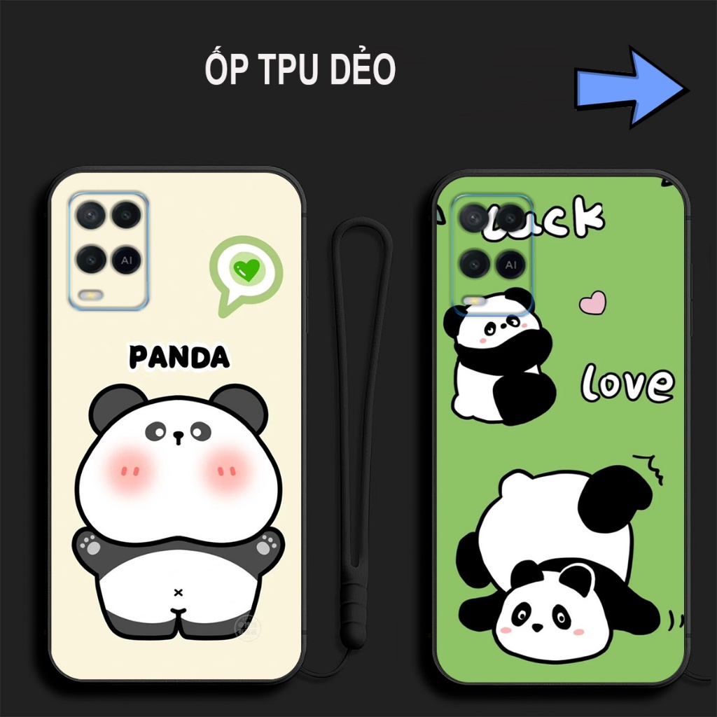 Ốp lưng oppo a54 4g / oppo a54 5g panda gấu trúc cute g1
