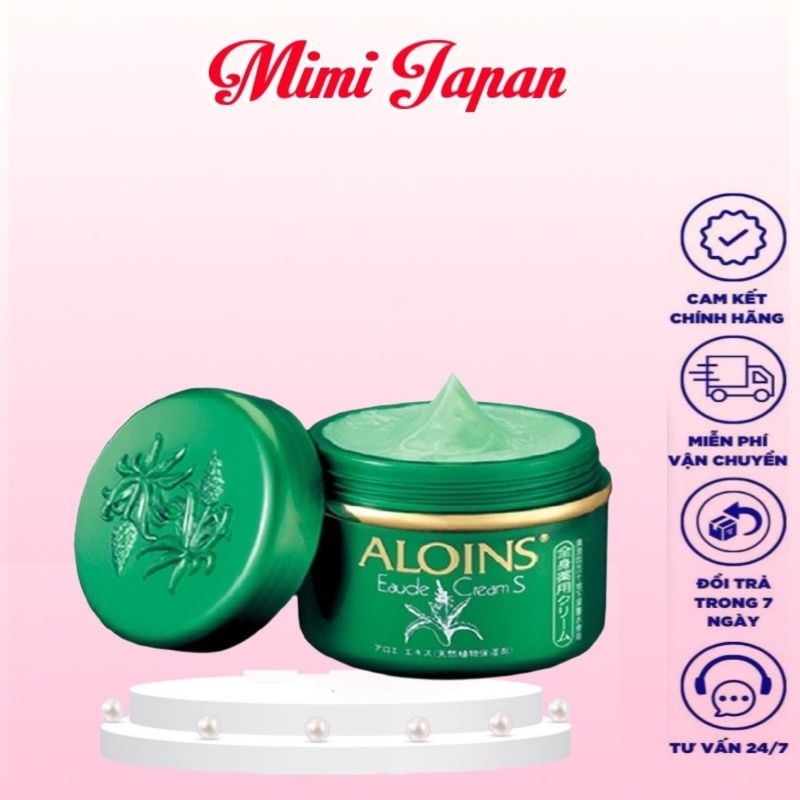 [Hàng Nhật Auth] Kem Xanh Lô hội Aloins Eaude Cream Dưỡng Da Toàn Thân Hàng Nhật Bản