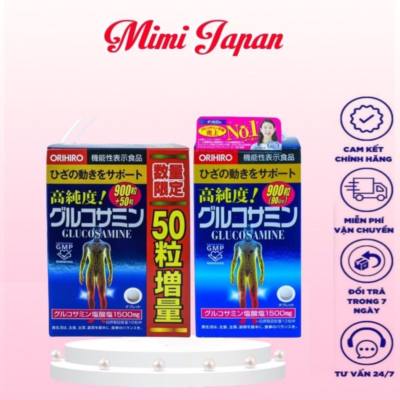 Viên uống Glucosamine 900 viên Nhật Bản, glucosamine 950 viên Nhật Bản