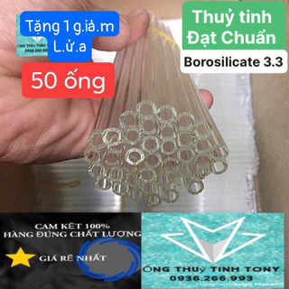 5O Ống thuỷ tinh tặng1 gia,m lư,a