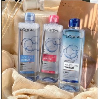 Nước tẩy trang l'oreal 3-in-1 micellar water 400ml