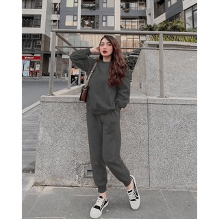 Bộ thu đông nữ chất vải len tăm cao cấp, bộ ngủ nữ len tăm co giản 4 chiều thoải mái năng động DH001