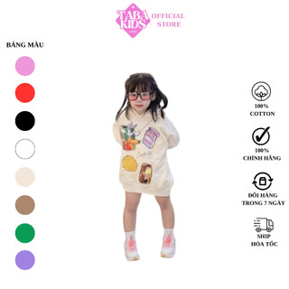 Áo nỉ hoodie có mũ L_V bao thuốc hồng cho bé trai bé gái , áo hoodie mũ trẻ em unisex thu đông , TABA KIDS