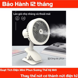 Quạt Phun Sương Mini Tích Điện [Bảo Hành 12 Tháng]