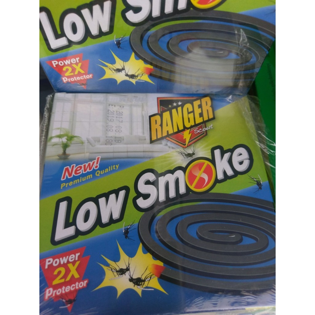 Combo 10 Hộp Nhang muỗi KHOANH Thái Lan Ranger Low Smoke Hộp 10 Khoanh