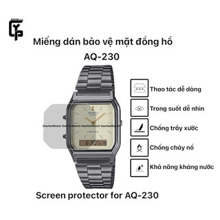 Miếng dán bảo vệ mặt đồng hồ cho Casio AQ-230