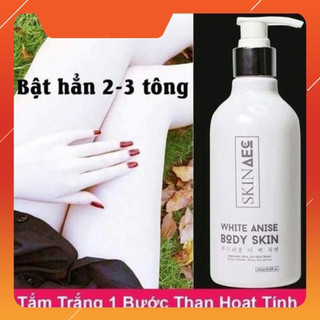 Sữa tắm kích trắng than hoạt tính skin aec anise
