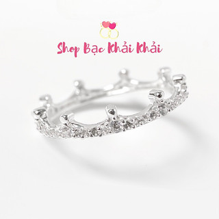 Nhẫn vương miện bạc ta - Nhẫn nữ bạc ta - Shop bạc Khải Khải