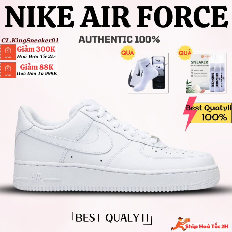 Giày Air _Force 1 Low Full White CHÍNH HÃNG - BẢN CAO CẤP _NHẤT _ Fullbox
