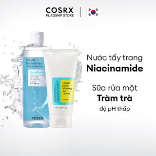 Combo Nước Tẩy Trang Low pH Niacinamide Micellar Cleansing Water + SRM Low pH Good Morning Cleanser