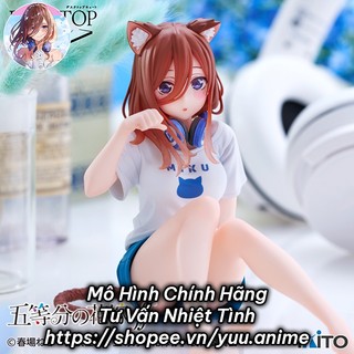 Mô hình nakano miku, desktop cute, cat room wear ver. trong anime nhà có 5 nàng dâu, hãng taito