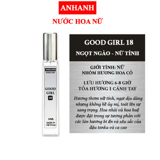 Nước hoa nữ ANHANH lưu hương lâu 6-8 tiếng - Nhẹ nhàng, ngọt ngào, quyến rũ
