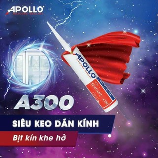 Keo Silicon Apollo A300 silicone Màu Trong Đục Xám Đen dán kính hồ cá bịt kín khe hở đa năng - Súng bắn Silicon