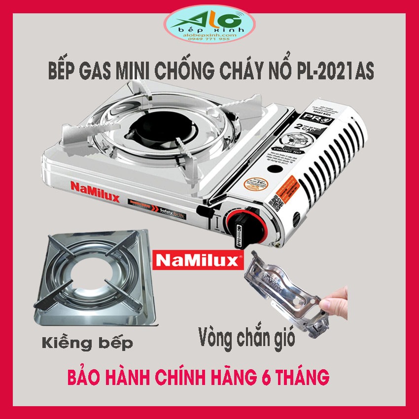 🌻 Bếp ga mini Namilux PL2021AS - bếp gas mini chống cháy nổ PL-2021AS -bếp ga du lịch an toàn BH 6 tháng -  Alo Bếp Xinh