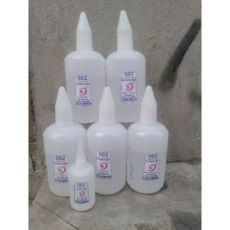 Keo 502 siêu dính mau khô 500g chai lớn
