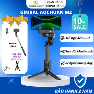 Gimbal AOCHUAN Smart M2 chống rung cho điện thoại, Gymbal điện thoại quay video chống rung cao cấp