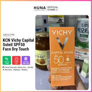 Kem chống nắng Vichy Capital Soleil SPF50 Face Dry Touch không gây nhờn rít không màu SPF50