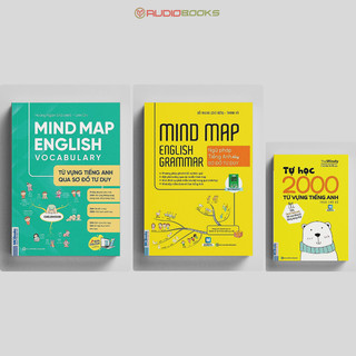 Sách - Combo Mindmap English Và Tự Học 2000 Từ Vựng Tiếng Anh Cơ Bản Kèm App Học Online