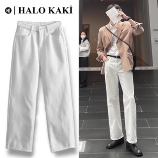 JEANS TRẮNG/ĐEN BAGGY - QUẦN JEANS/KAKI TRẮNG/ĐEN (FORM BAGGY) ỐNG RỘNG CHẤT DÀY BASIC UNISEX - <ẢNH THẬT SHOP TỰ CHỤP>