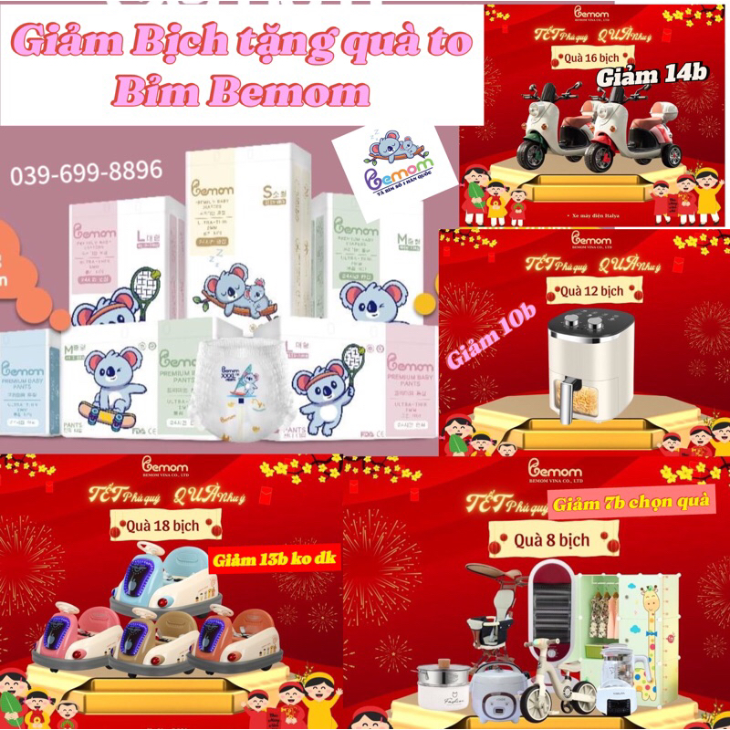 Miếng bỉm dùng thử Bemom