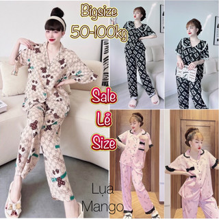 (50-110kg) Bộ Ngủ Bigsize Lụa Mango Cao Cấp - Siêu Cute