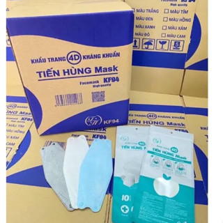 Thùng 400 chiếc khẩu trang kf94 Tiến Hùng dày dặn chắc chắn