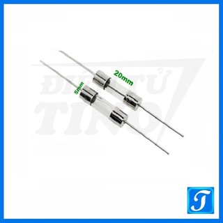 Cầu Chì Ống Thủy Tinh Chân Cắm 1A 2A 3A 5A 8A 10A 15A 20A Điện Áp 250V Kích Thước 5x20mm