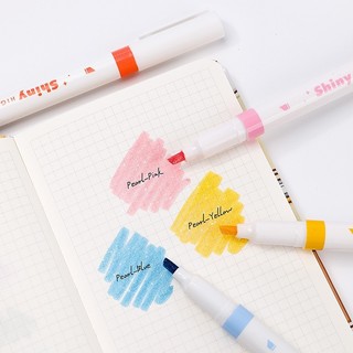 Set 5 bút Shiny highlight nhiều màu sắc
