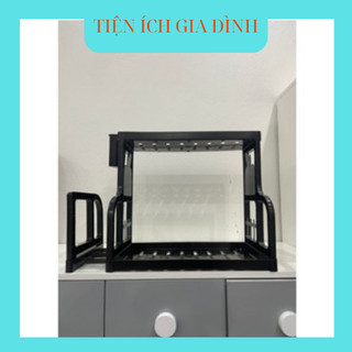 Kệ Đựng Gia Vị Nhà Bếp Chữ B, kệ gia vị 2 tầng tiện ích