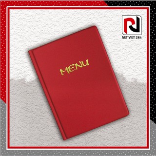 Menu có sẵn khổ lớn MÀU ĐỎ ( 20 lá nhựa)