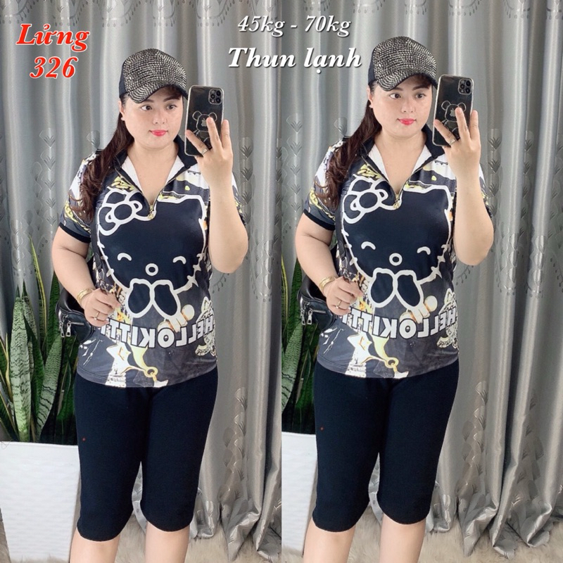 Set bộ lửng thun lạnh thái lan cao cấp- Set bộ nữ ngố lửng cổ tròn và cổ sơ mi nhiều mẫu bao giặt máy