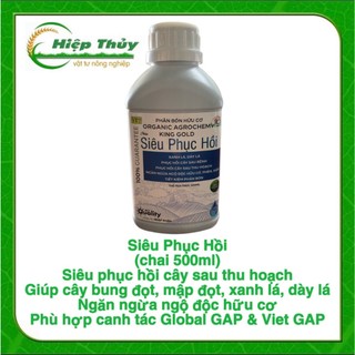 Siêu phục hồi siêu phục hồi cây sau thu hoạch