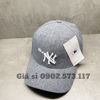 Nón kết mũ lưỡi trai xám thêu Y.n khoá sắt xịn full tags thời trang unisex