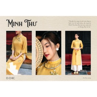 D.CHIC Áo dài Minh Thư MS: 1831916 KHÔNG BAO GỒM QUẦN LỤA