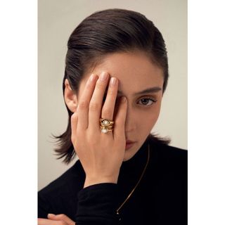 Nhẫn đồng mạ vàng AURUM Hanoia