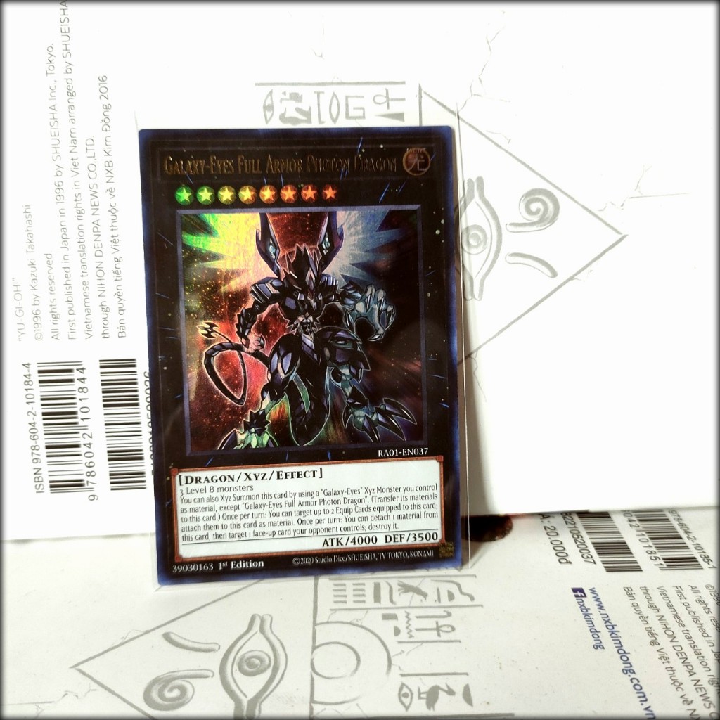 Thẻ bài Yugioh Chính Hãng Galaxy-Eyes Full Armor Photon Dragon